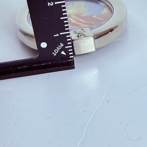 Burnes Of Boston Picture Frame Oval Sleek Silver Plated Photo 4" X 6" Bunny Baby - Picture 9 of 14